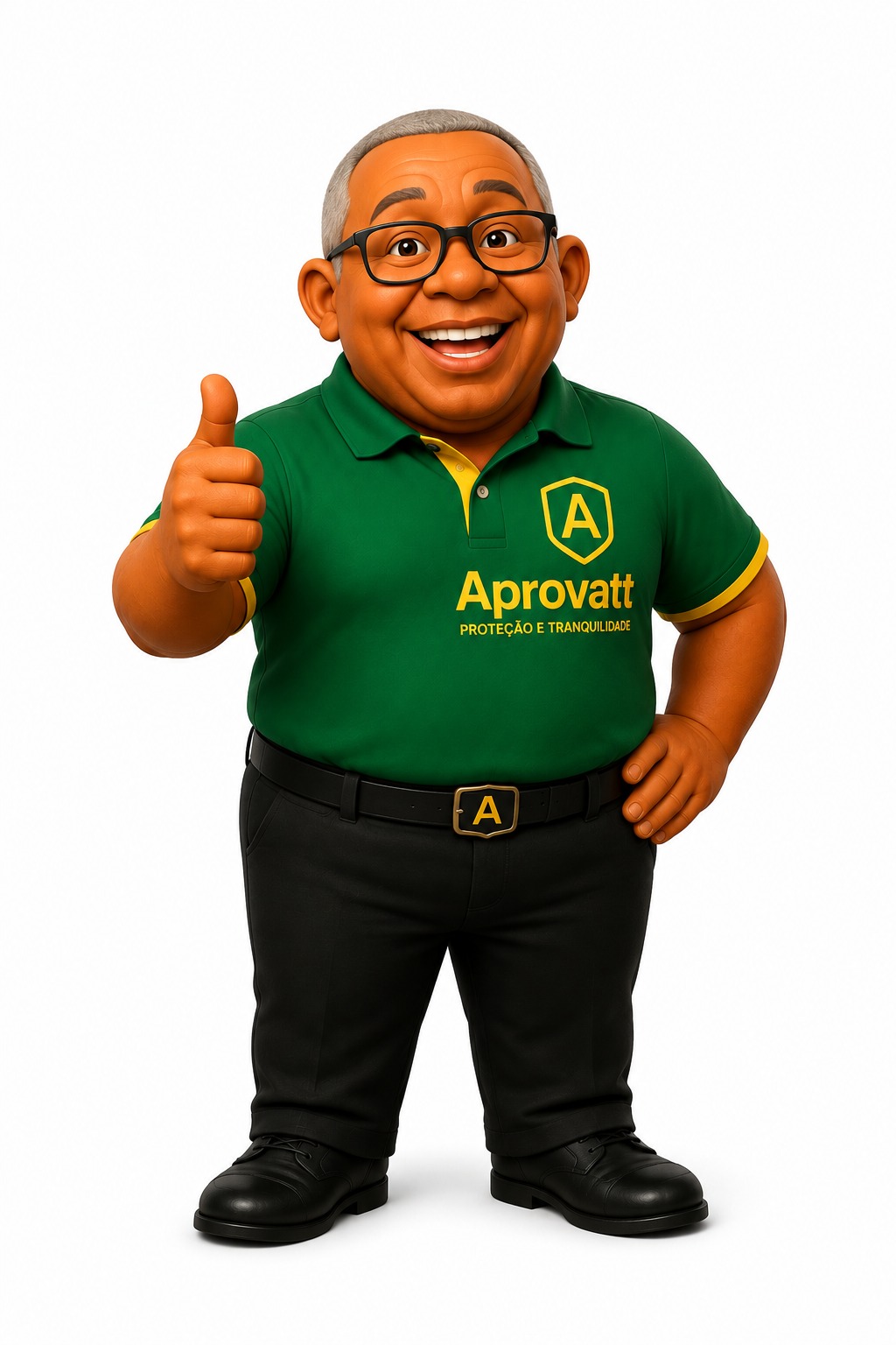 Mascote Aprovatt aprovando a proteção veicular