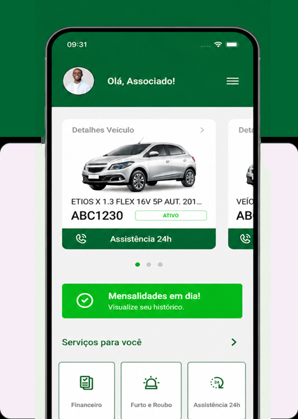 Área do Associado Aprovatt no aplicativo